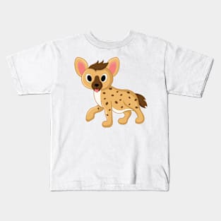 Animal Zoo Adorable Hyena Cute Africa Kids T-Shirt